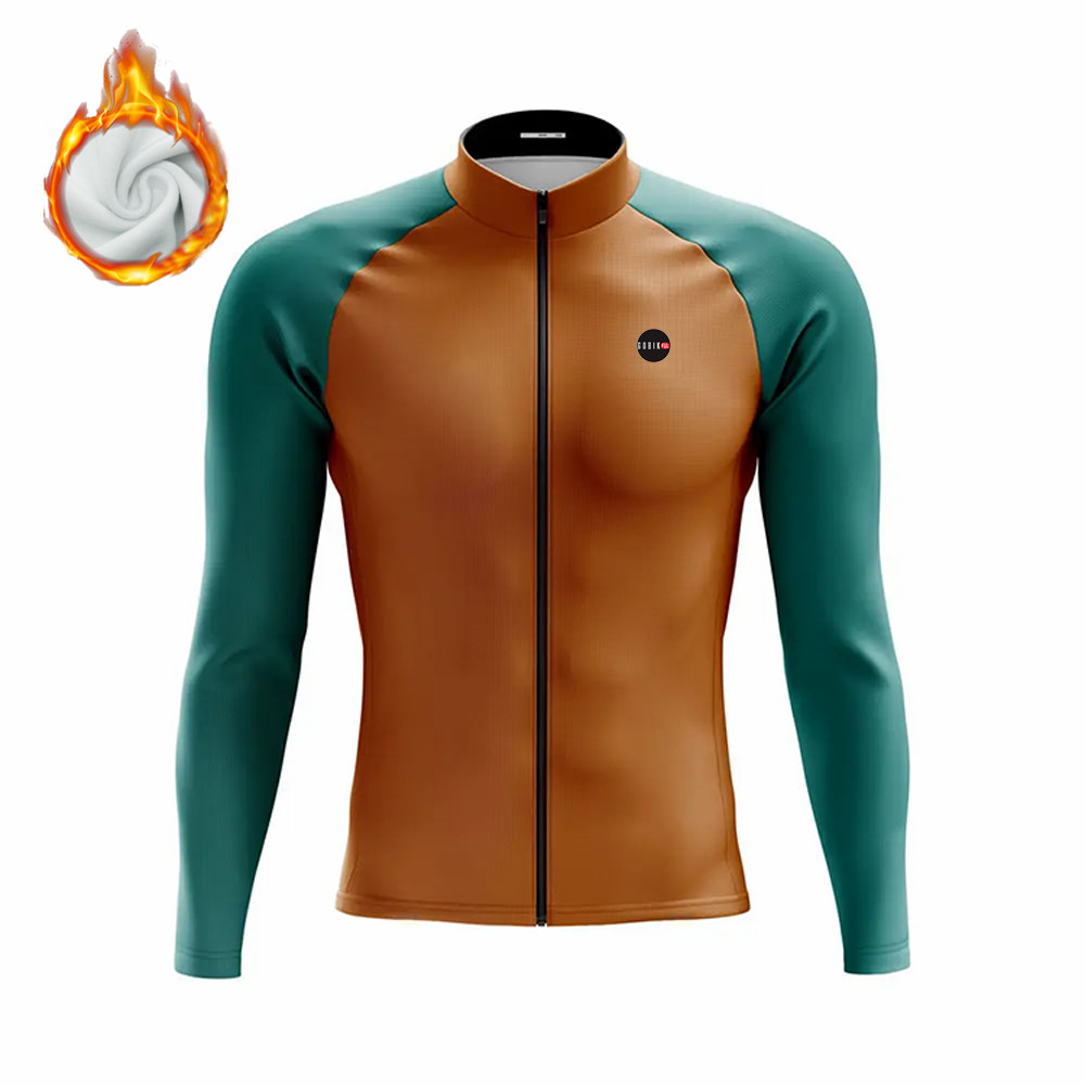 Winter Cycling Men's Long Slee - Cycling Gear Jersey ulasan dan harga